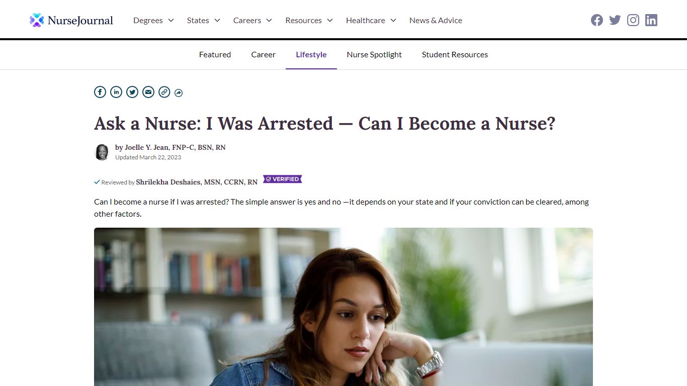 Ask a Nurse: I Was Arrested — Can I Become a Nurse? - NurseJournal.org